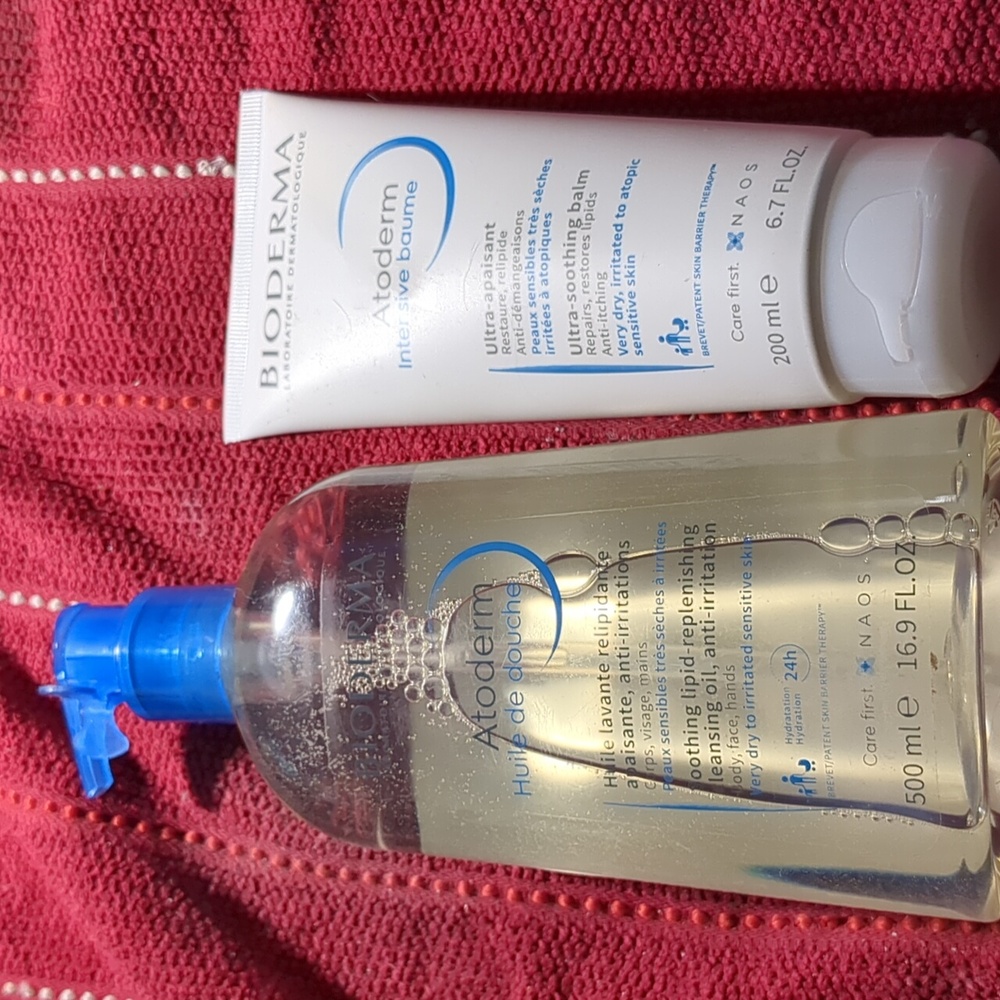 (2) Bioderma ATODERM CLEANSING OIL & ULTRA SOOTHING BALM